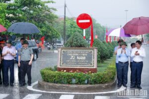 Thủ tướng Phạm Minh Chính dự lễ gắn biển đường Nguyễn Ngọc Bảo